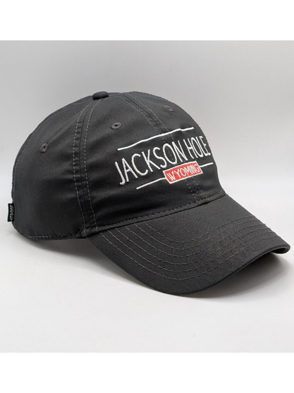 Jackson Hole Wyoming Strapback Hat Cap Gray One Size Legacy Athletic Lightweight